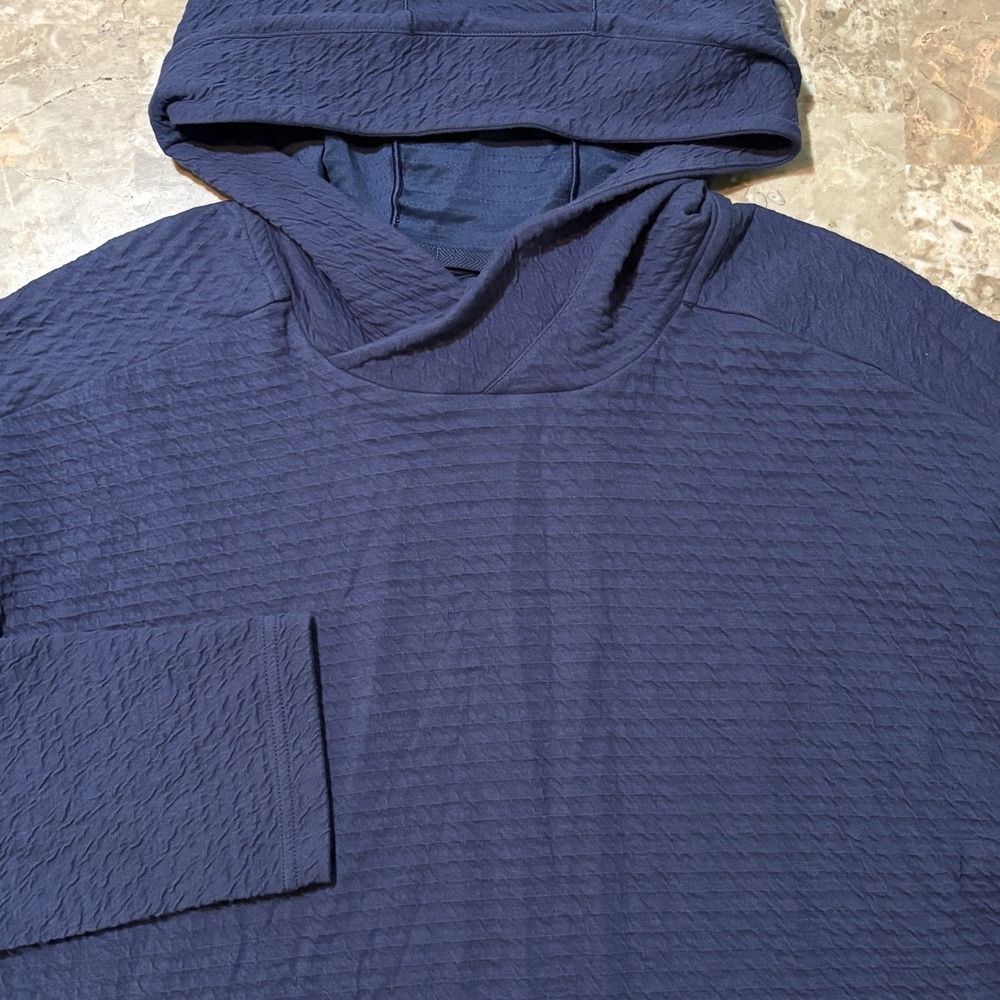 Nike Yoga Hoodie Mens Medium Blue Nomad Performance Stretch CZ2219